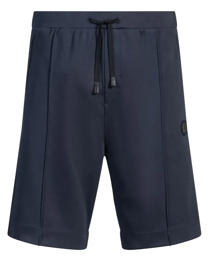 HUGO BOSS Joggingshorts mit Logo-Applikation - Blau Blau