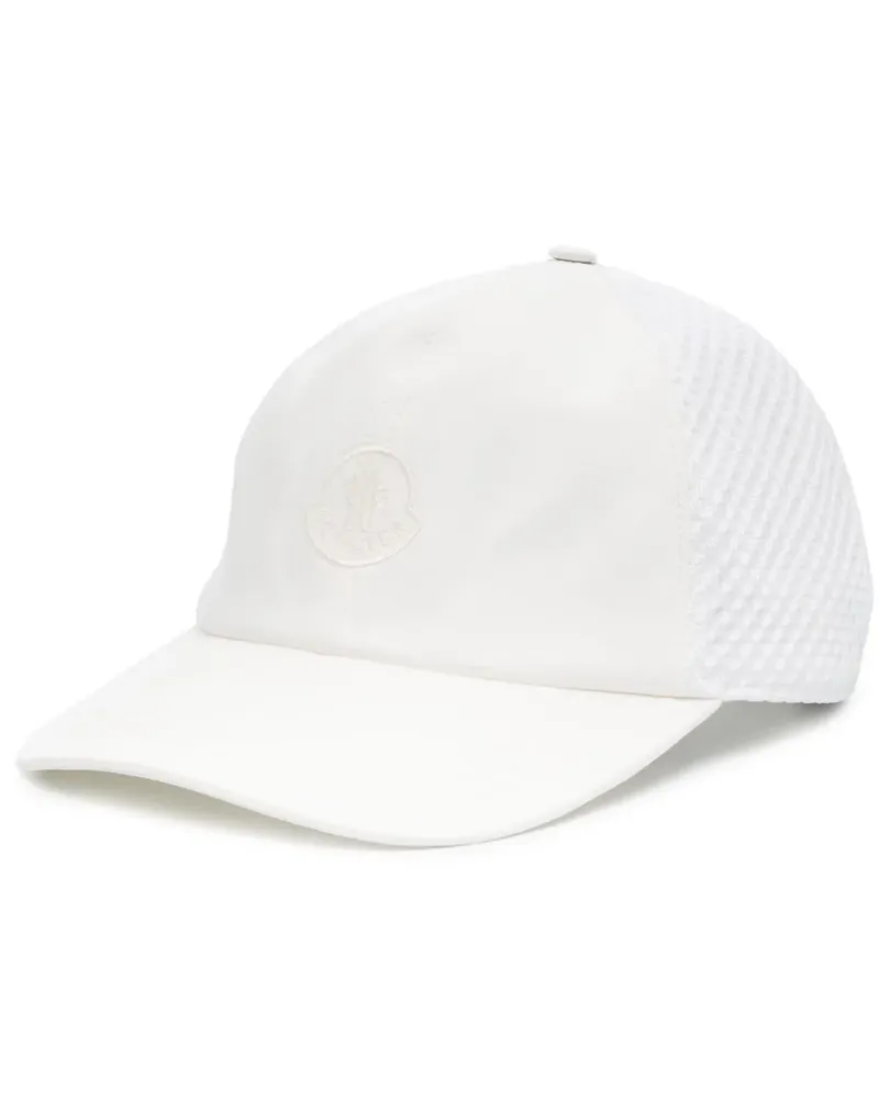 Moncler Baseballkappe mit Logo-Stickerei - Weiß Weiß