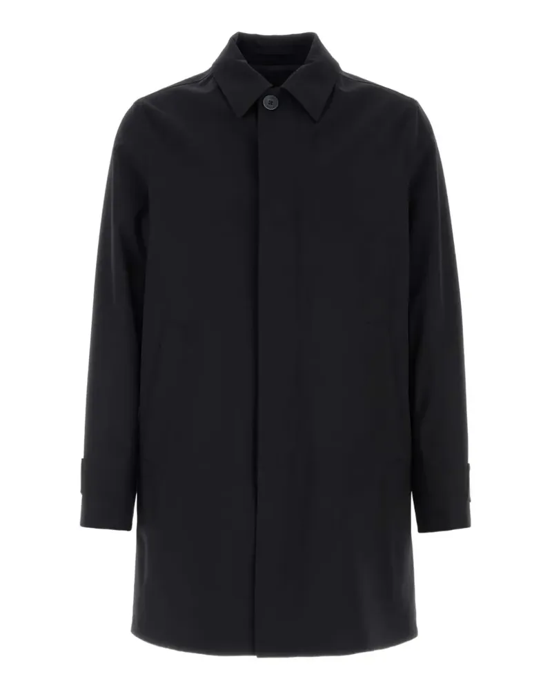 Herno concealed-fastening raincoat - Schwarz Schwarz