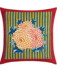 Lisa Corti Kissen mit Blumen-Print Blau