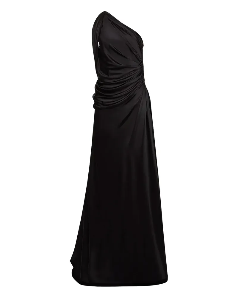 Nina Ricci Asymmetrisches Maxikleid - Schwarz Schwarz