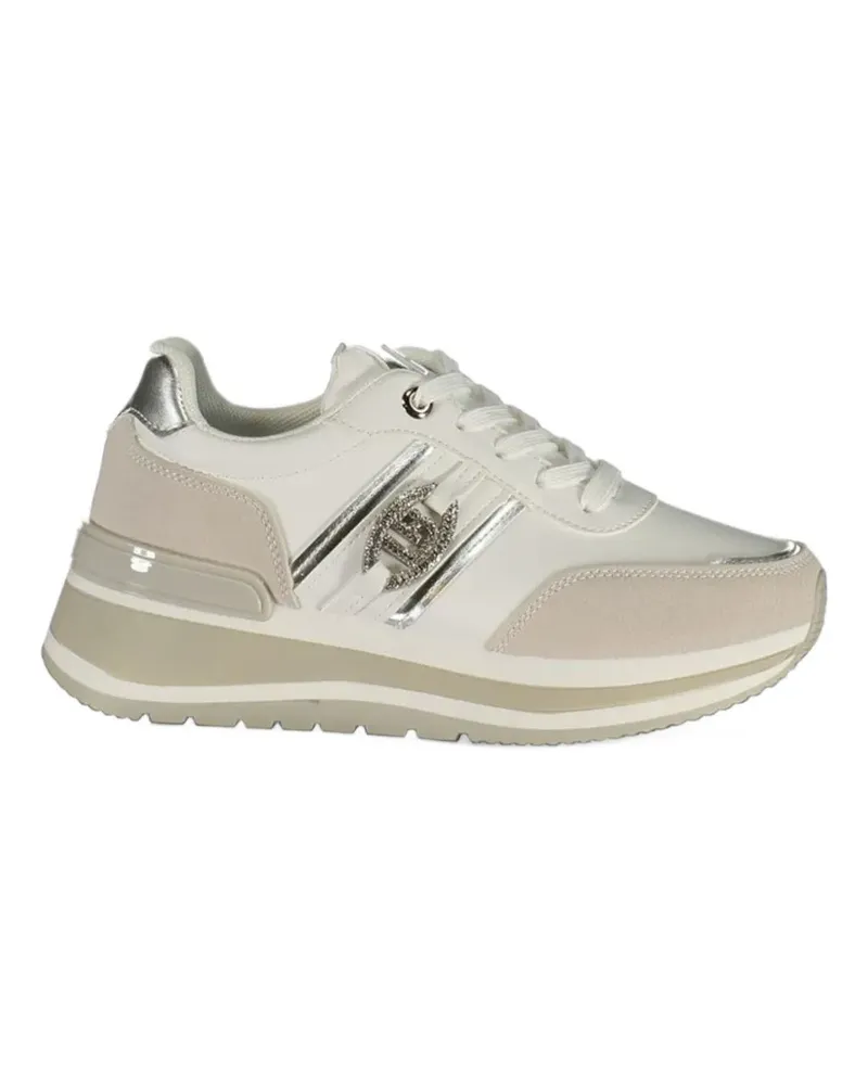 Laura Biagiotti Sneakers mit Logo-Schild - Weiß Weiß