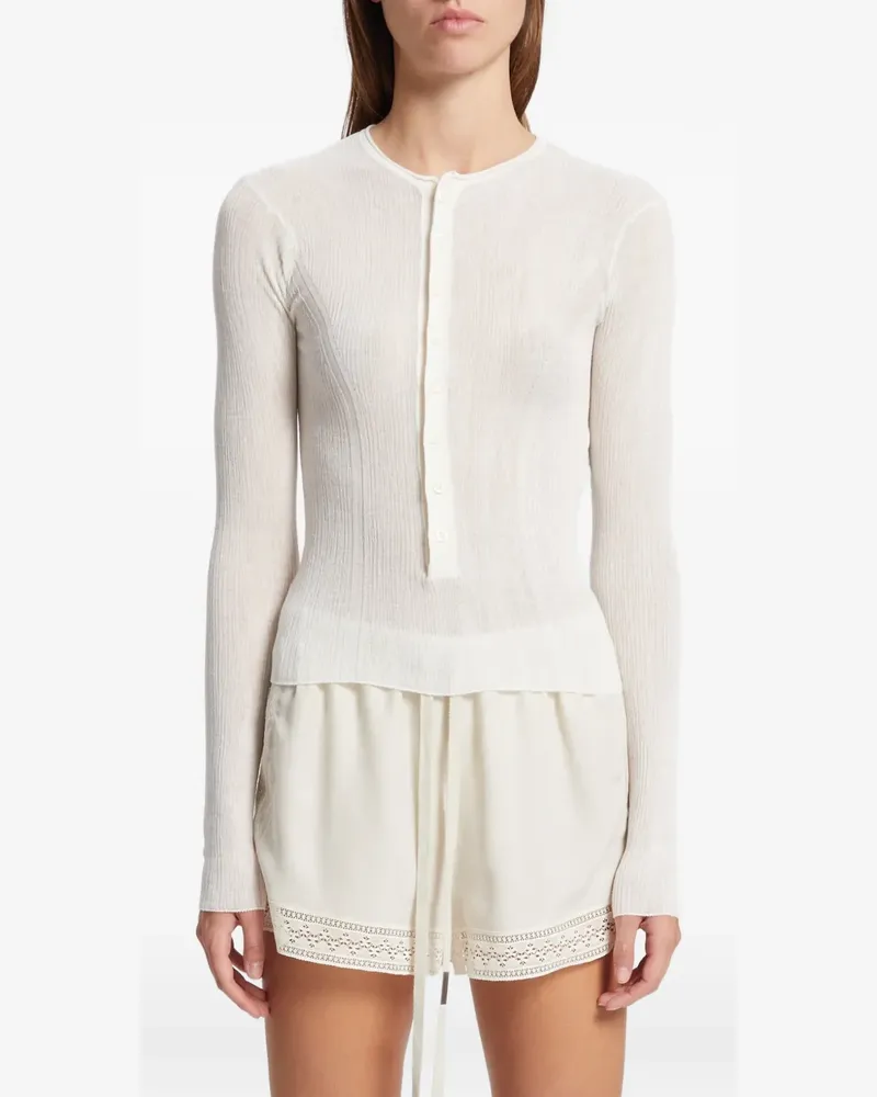 Ann Demeulemeester Gerippter Miep Pullover - Nude Nude