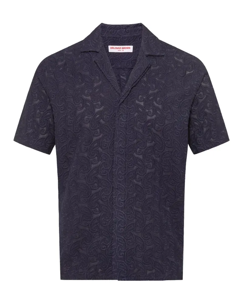 Orlebar Brown broderie anglaise shirt - Blau Blau