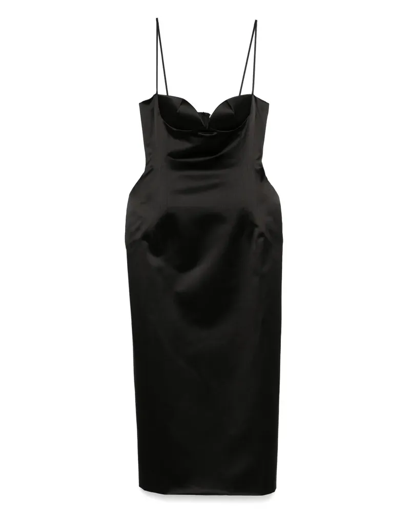 Magda Butrym Kleid aus Seide - Schwarz Schwarz