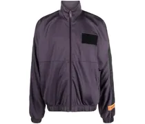 Sportjacke mit Logo-Patch - Violett