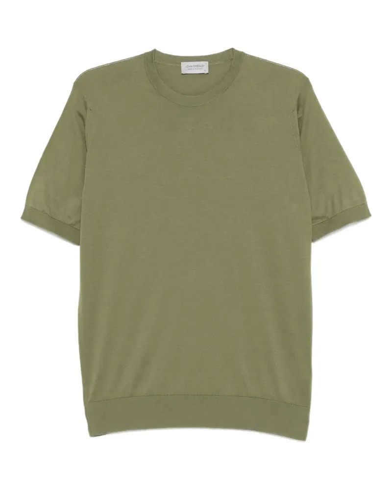 John Smedley Kurzärmeliges Kempton T-Shirt - Grün Grün