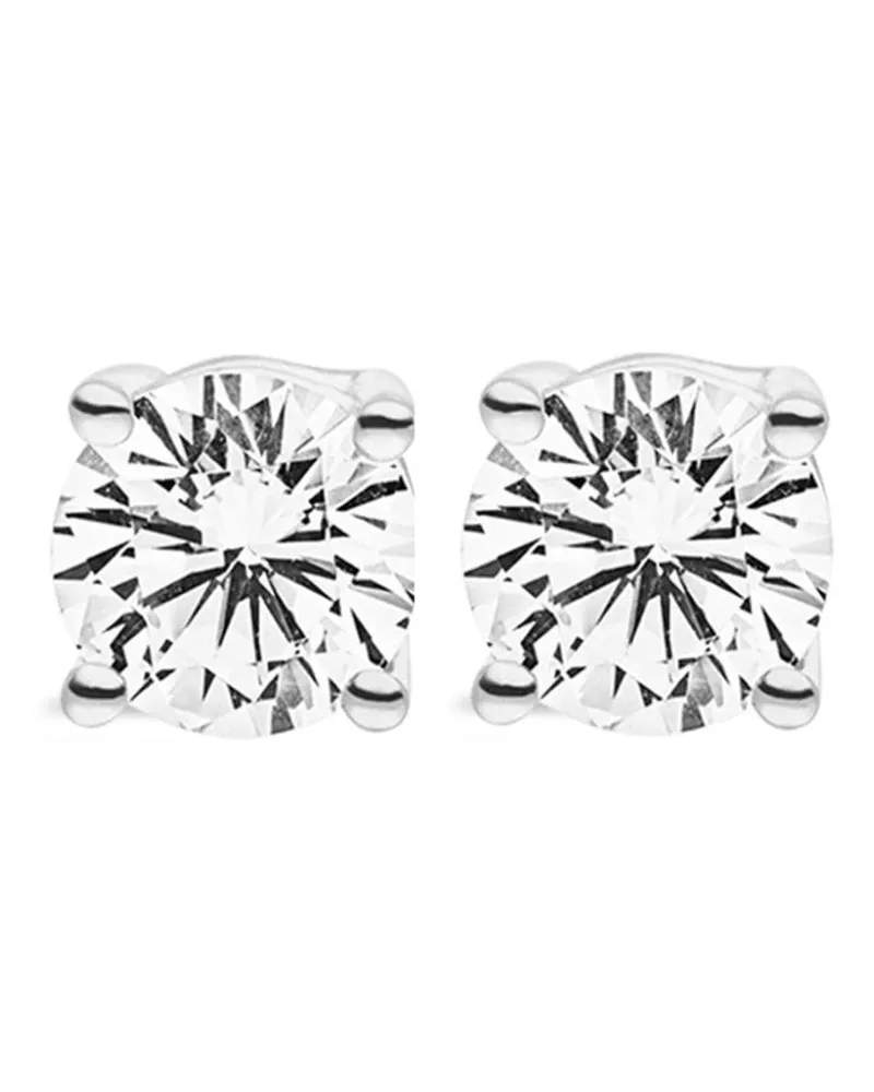 VEYNOU 14kt Ella Weißgoldohrstecker mit Diamant - Silber Silber