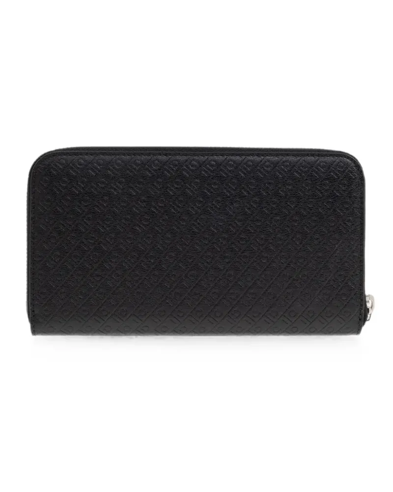 Ferragamo logo-embossed leather wallet - Schwarz Schwarz