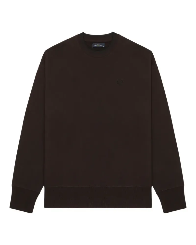 Fred Perry Sweatshirt mit Lorbeerkranz-Stickerei - Braun Braun