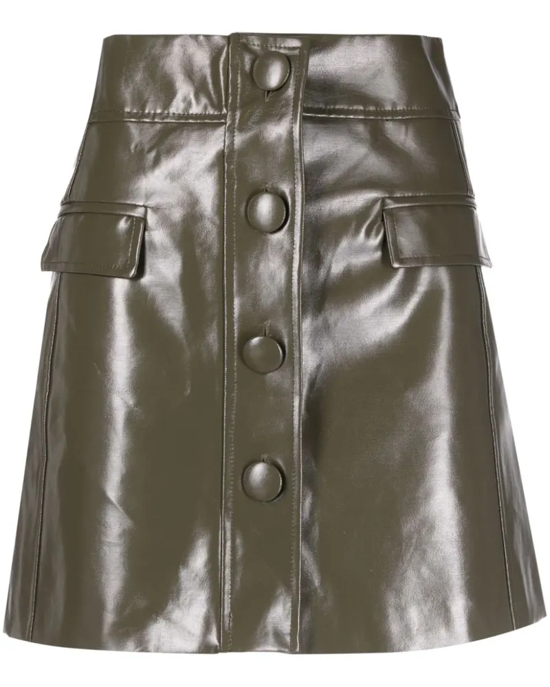 MVP Wardrobe A-Linien-Rock mit Finish - Grün Grün