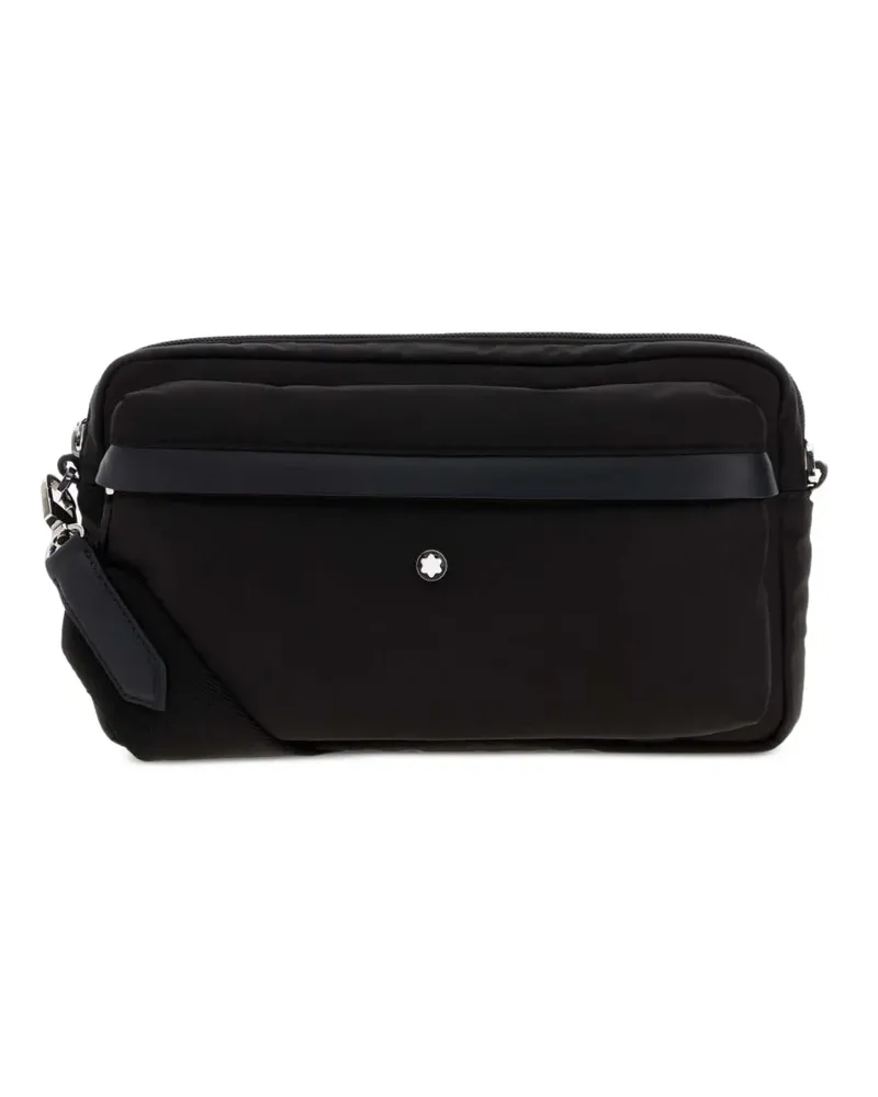 Montblanc Panorama Kuriertasche mit Logo-Schild - Schwarz Schwarz