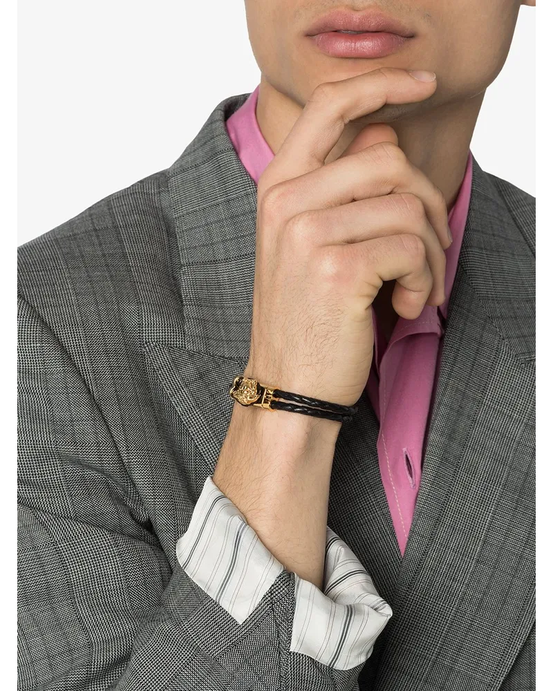 Versace La Medusa leather bracelet bei MyBestBrands shoppen