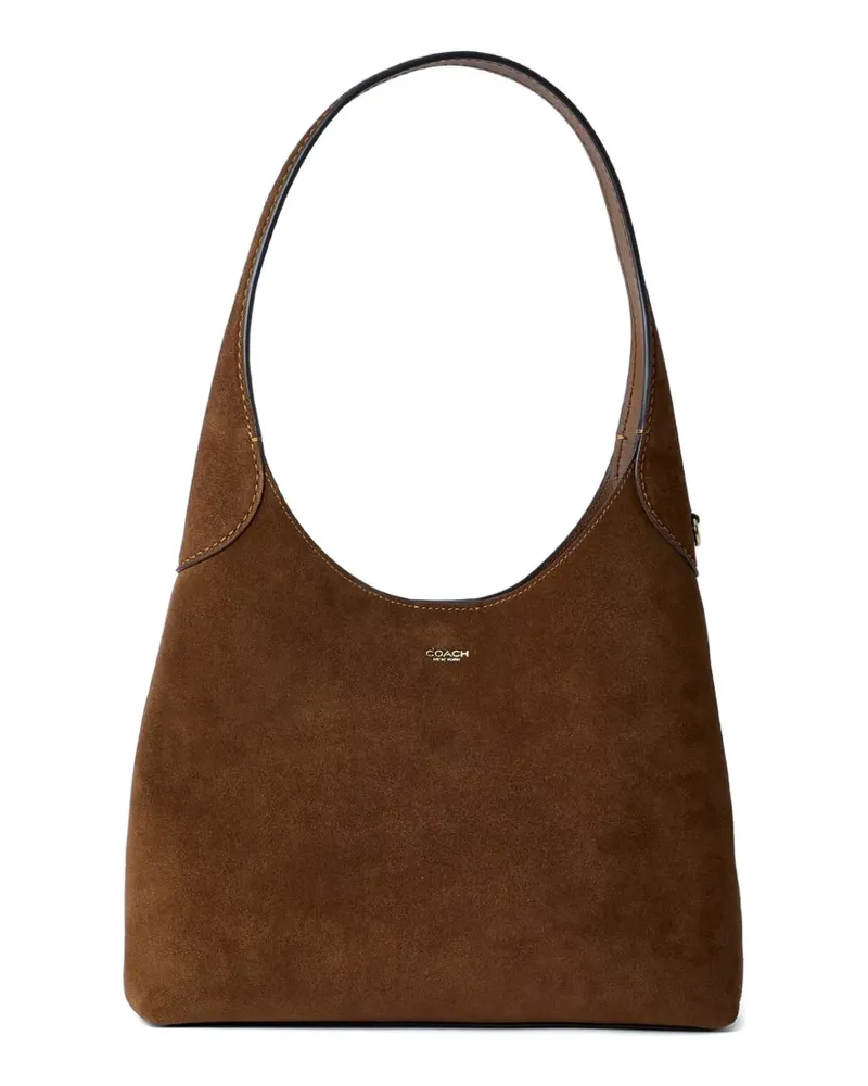 Coach Schultertasche mit Logo 23cm - Braun Braun