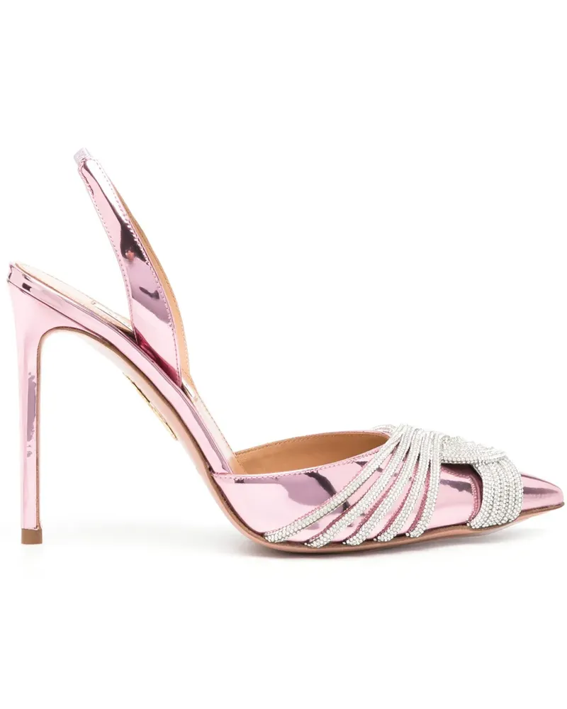 Aquazzura Gatsby Slingback-Pumps 105mm - Rosa Rosa