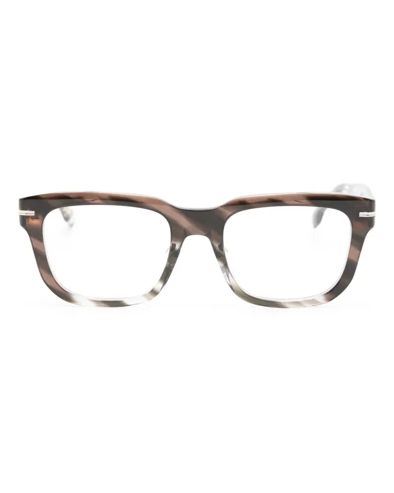 HUGO BOSS tortoiseshell-effect square-frame glasses - Braun Braun