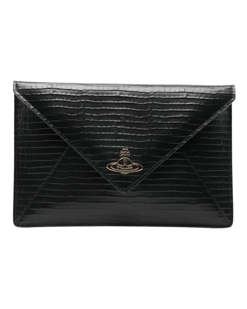 Vivienne Westwood Clutch mit Print - Braun Braun