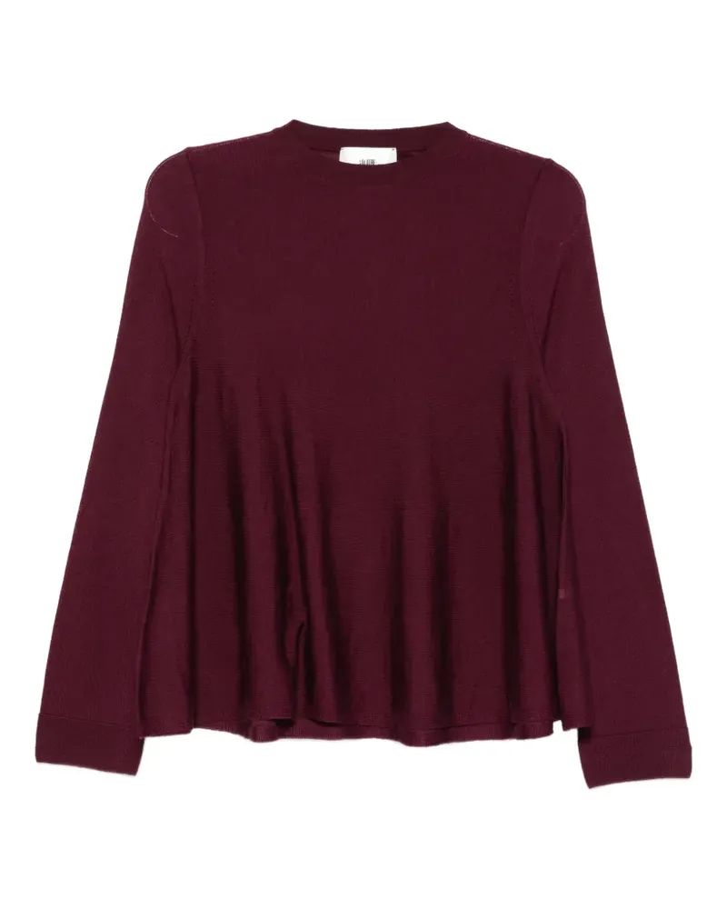 SOLOTRE Ausgestellter Pullover - Rot Rot