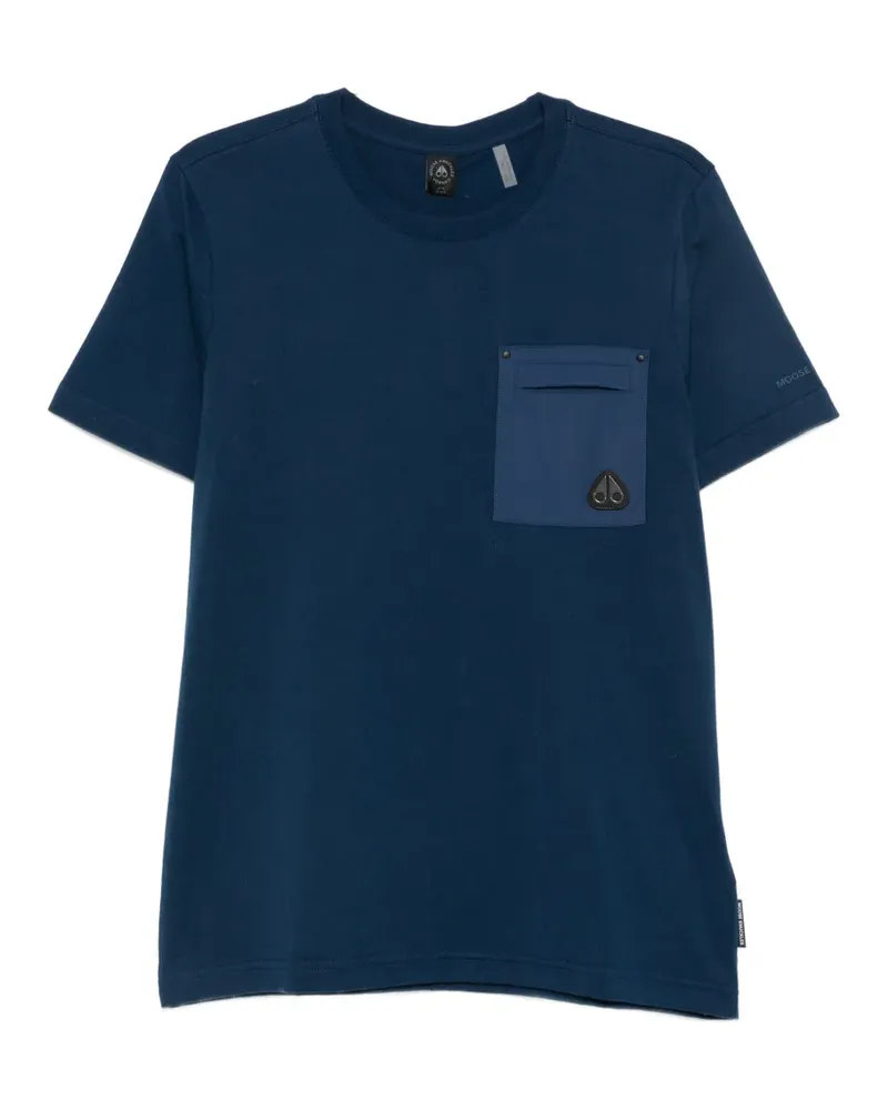 Moose Knuckles patch-pocket T-shirt - Blau Blau
