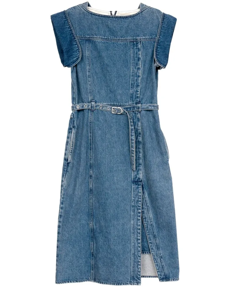 3.1 phillip lim Denim-Kleid im Deconstructed-Look Blau