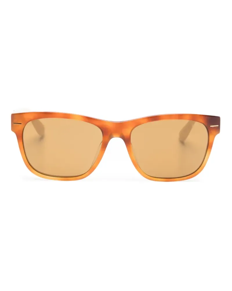 Brunello Cucinelli Sonnenbrille mit eckigem Gestell - Braun Braun