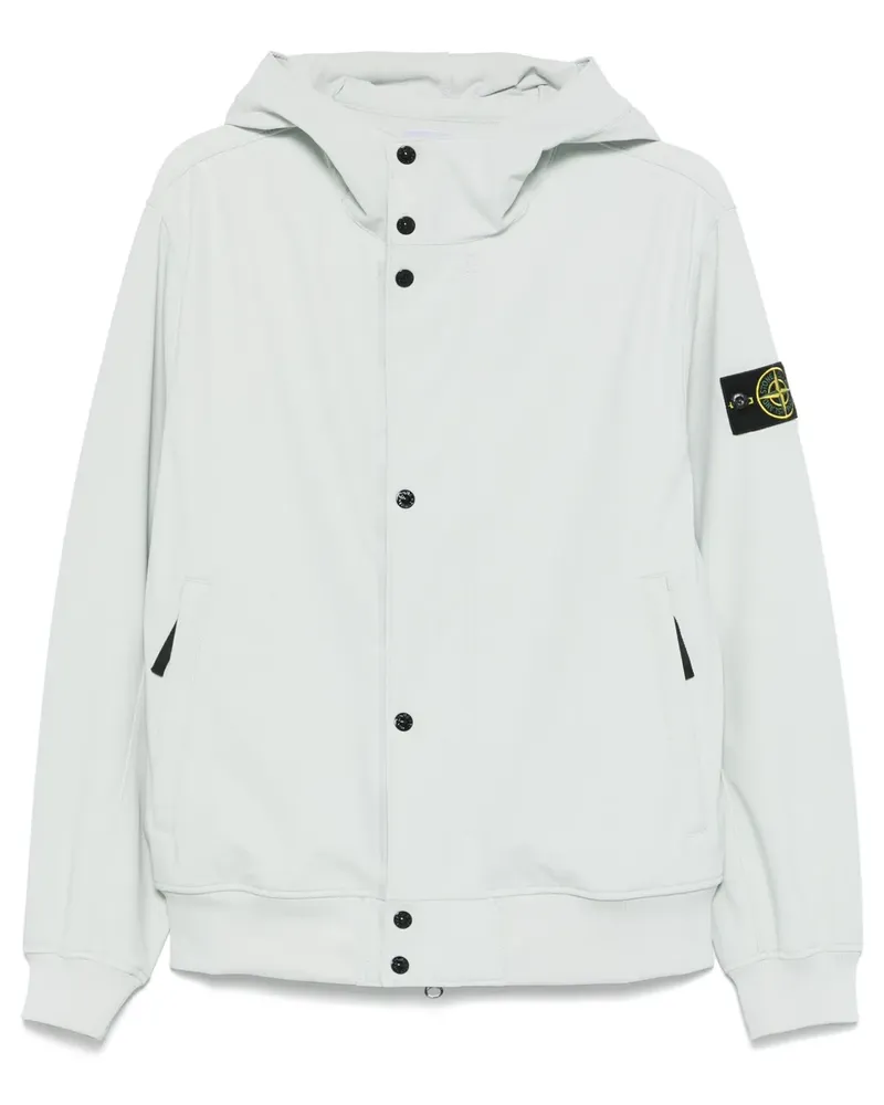 Stone Island Jacke mit Kompass-Patch - Blau Blau