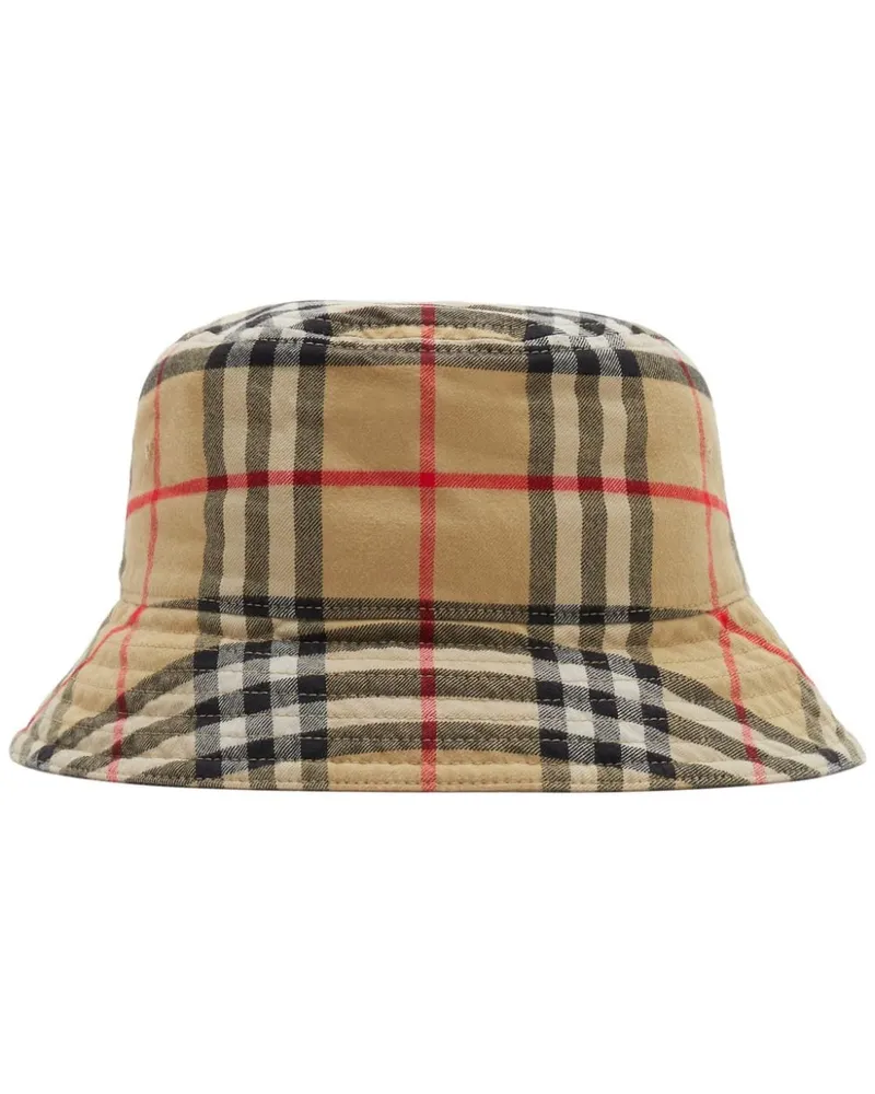 Burberry Fischerhut mit Vintage Check - Nude Nude