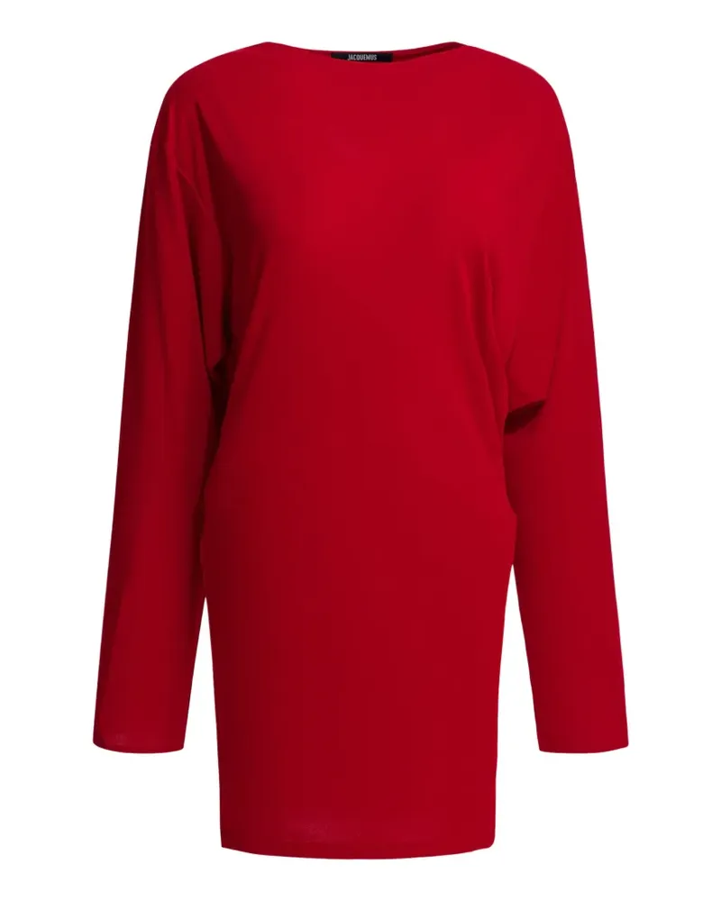 Jacquemus Rückenfreies La Mistral Kleid mit Drapierung - Rot Rot