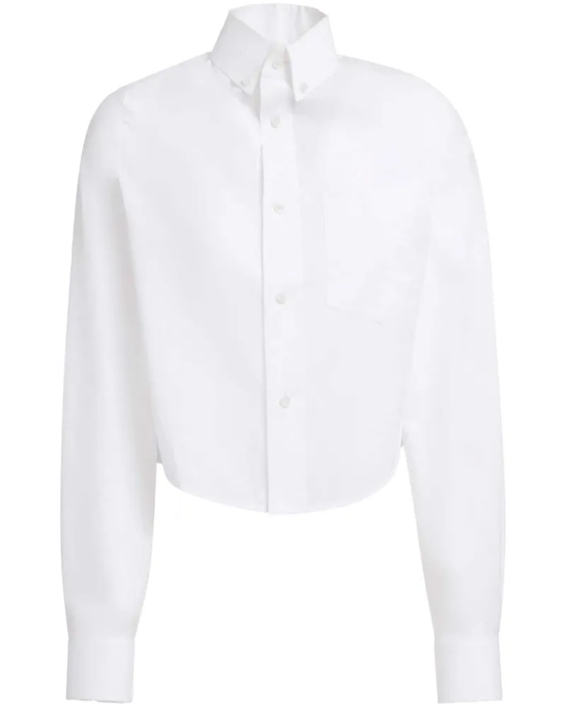 Marni Cropped-Hemd aus Baumwolle - Weiß Weiß