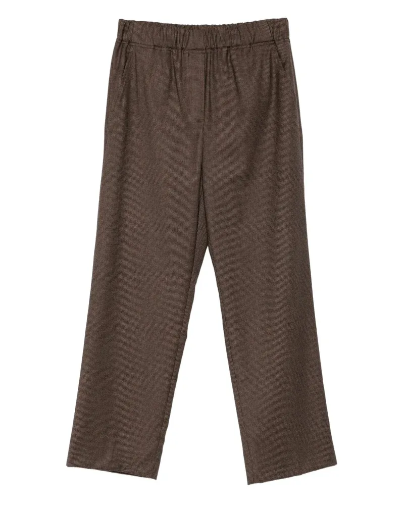 Max Mara Hose mit elastischem Bund - Braun Braun