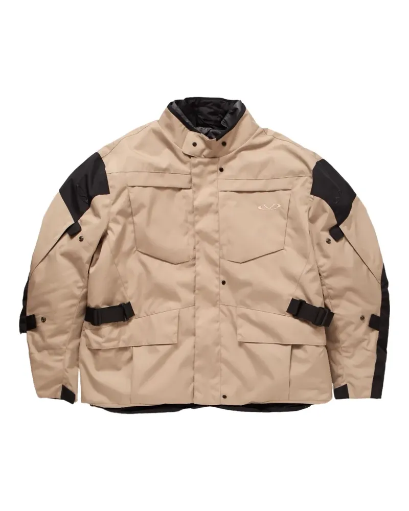 VETEMENTS Bikerjacke mit Logo - Nude Nude