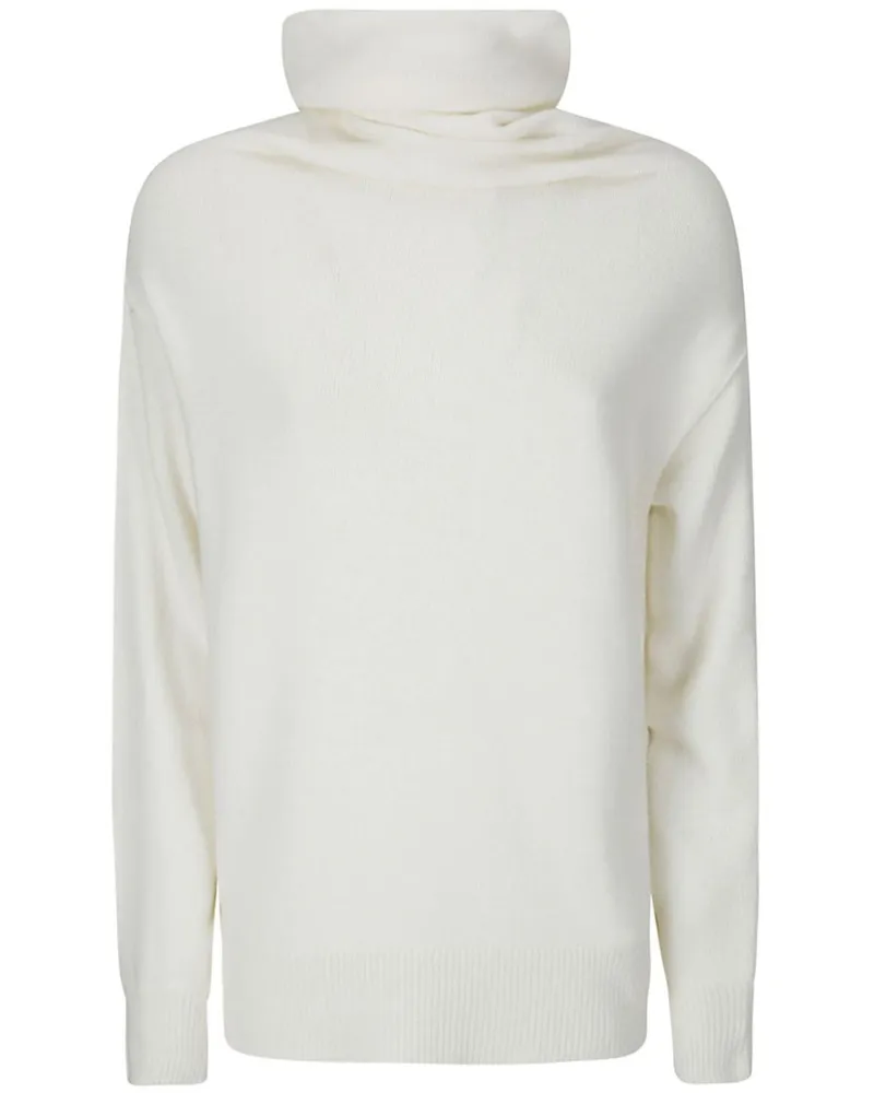 Stefano Mortari Pullover mit Stehkragen - Weiß Weiß