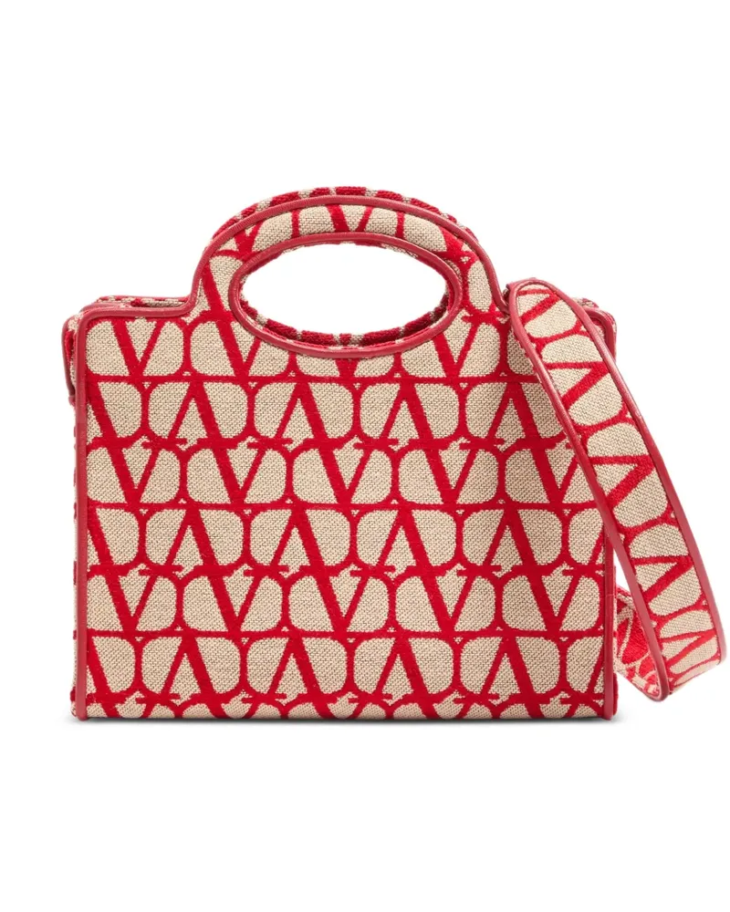 Valentino Garavani Toile Iconographe small shopping bag - Nude Nude