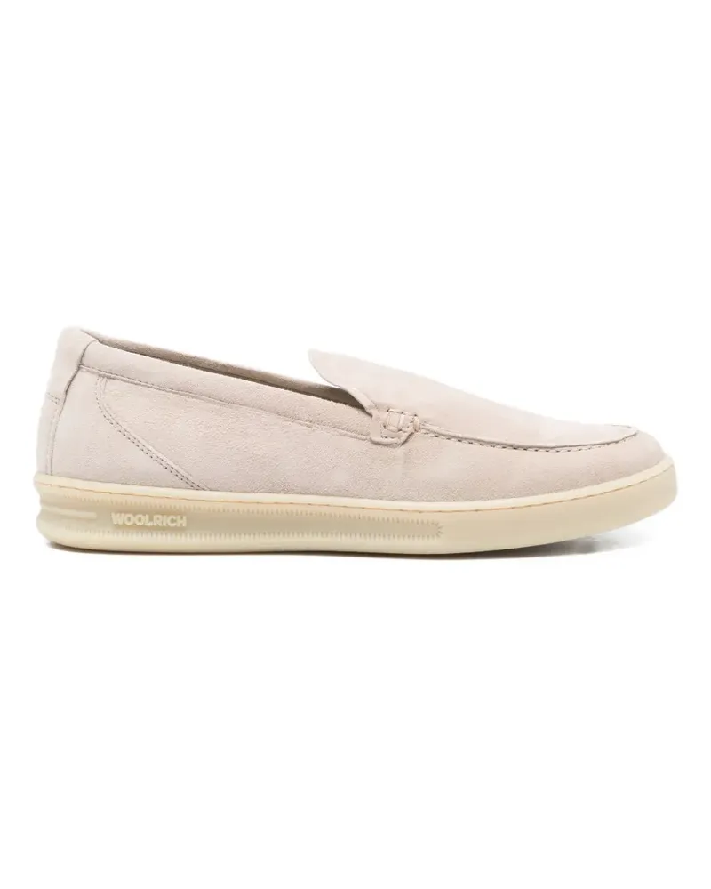 Woolrich suede slip-on sneakers - Nude Nude