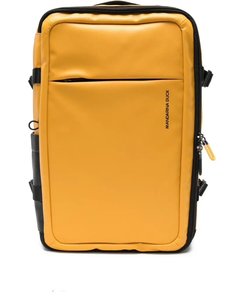 Mandarina Duck Eco Coated Reise-Rucksack - Gelb Gelb