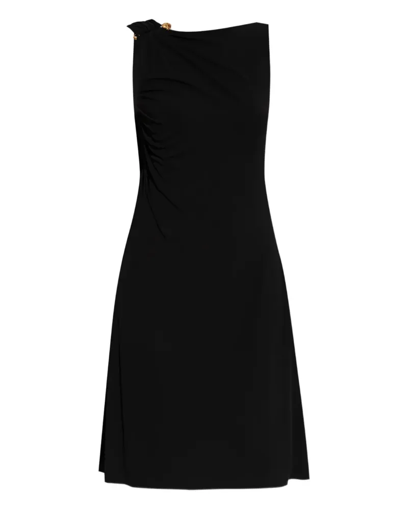 Versace Minikleid mit Raffungen - Schwarz Schwarz
