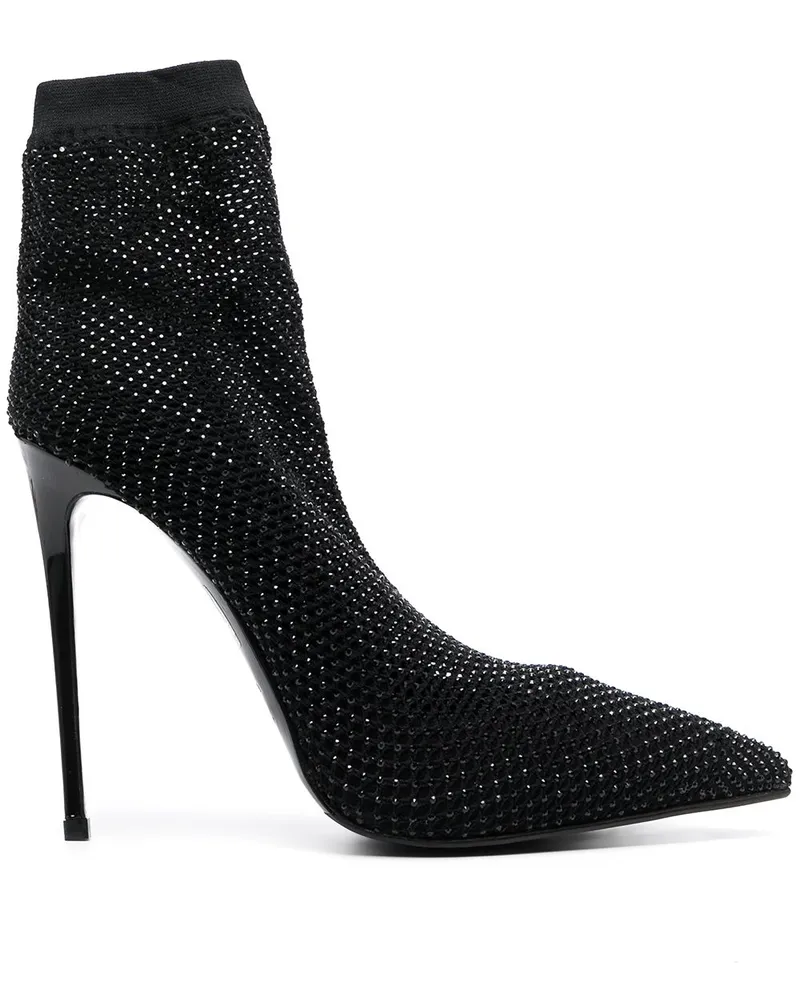 Le Silla Pumps mit Kristallen - Schwarz Schwarz