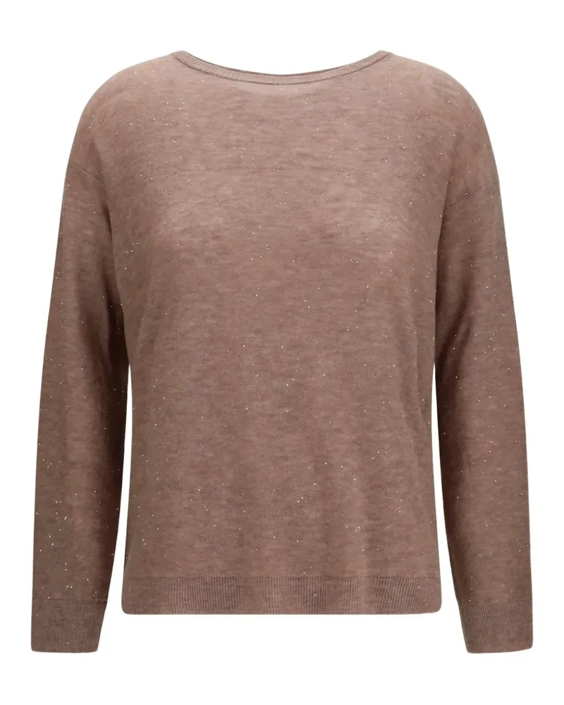 Fabiana Filippi sequin-embellished sweater - Braun Braun