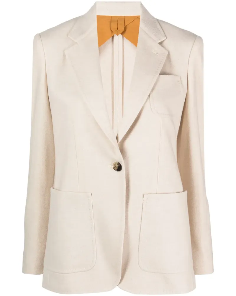 Max Mara Einreihiger Blazer - Nude Nude
