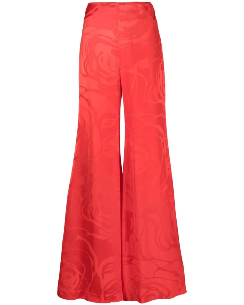 Silvia Tcherassi Grotte Jacquard-Hose Rot