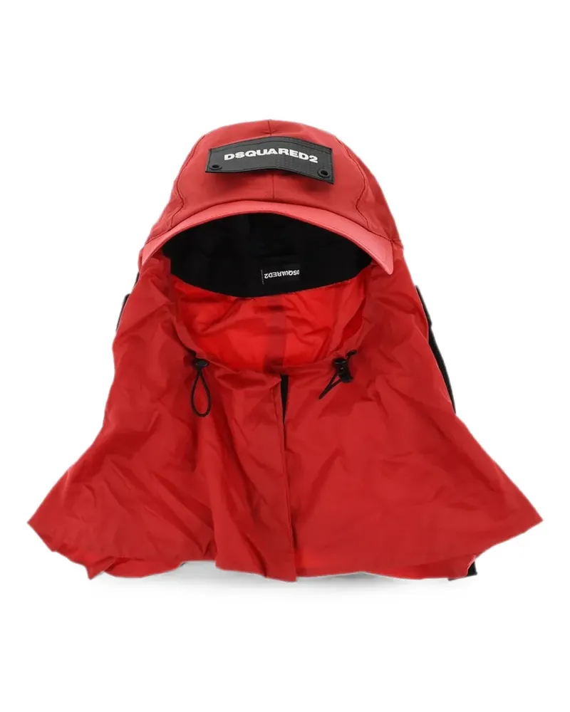 Dsquared2 Sahara Hut mit Logo-Patch - Rot Rot
