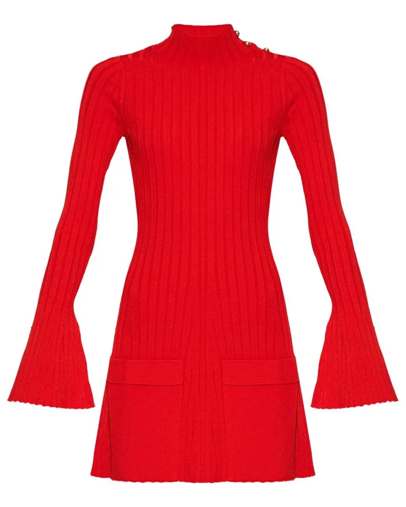Stella McCartney Geripptes Minikleid - Rot Rot