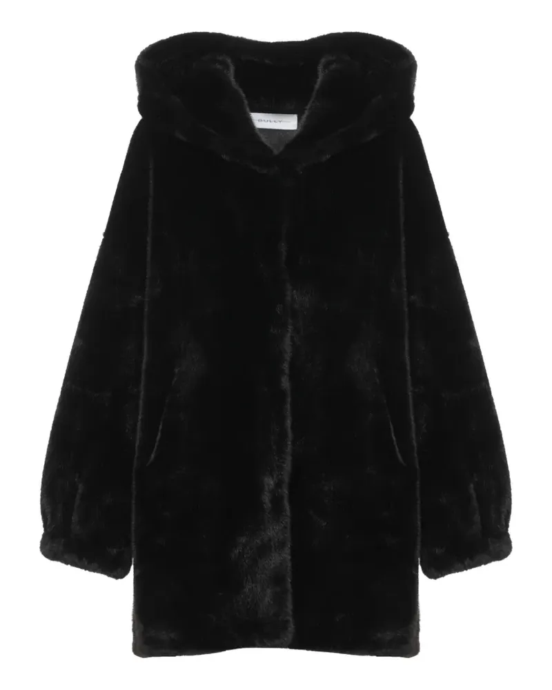 Bully faux-fur hooded coat - Schwarz Schwarz