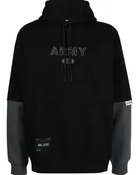 Izzue Hoodie mit Patch-Detail Schwarz