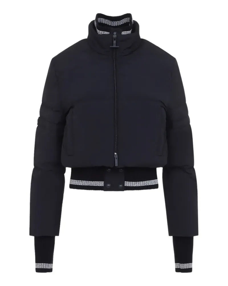 Thom Browne Gesteppte Cropped-Jacke - Schwarz Schwarz