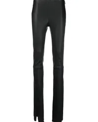 DROMe Leggings aus Leder Schwarz