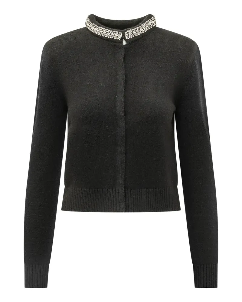 Pinko Cardigan mit Kristallverzierung - Schwarz Schwarz