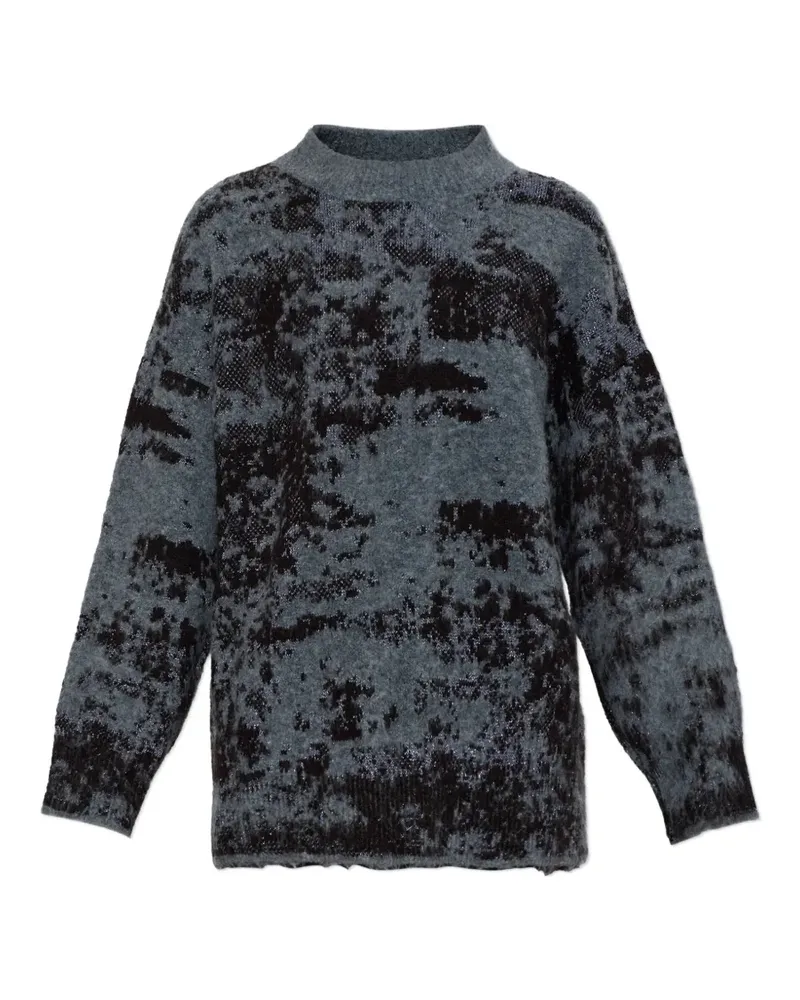 AKEP abstract-pattern sweater - Grau Grau