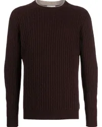 Johnstons of Elgin Kaschmirpullover mit Zopfmuster Rot