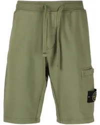 Stone Island Joggingshorts mit Logo-Patch Grün